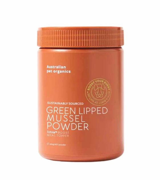 Australian pet organics Sustainably Sourced (Green Lipped Mussel Powder) Meal Topper for Dogs dog oral care,pet dental