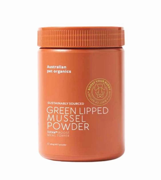 Australian pet organics Sustainably Sourced (Green Lipped Mussel Powder) Meal Topper for Dogs dog hygiene,clean pet