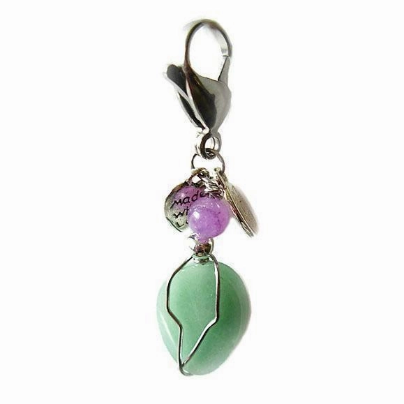 Aventurine Healing Dog Collar Charm Pawmulet