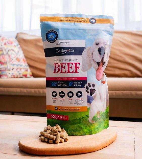 Bailey Co New Zealand Freeze Dried Raw Dog Food (Beef)