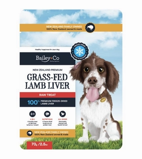 Bailey Co New Zealand Freeze Dried Raw Dog Treat (Grass-Fed Lamb Liver) dog hygiene,clean pet