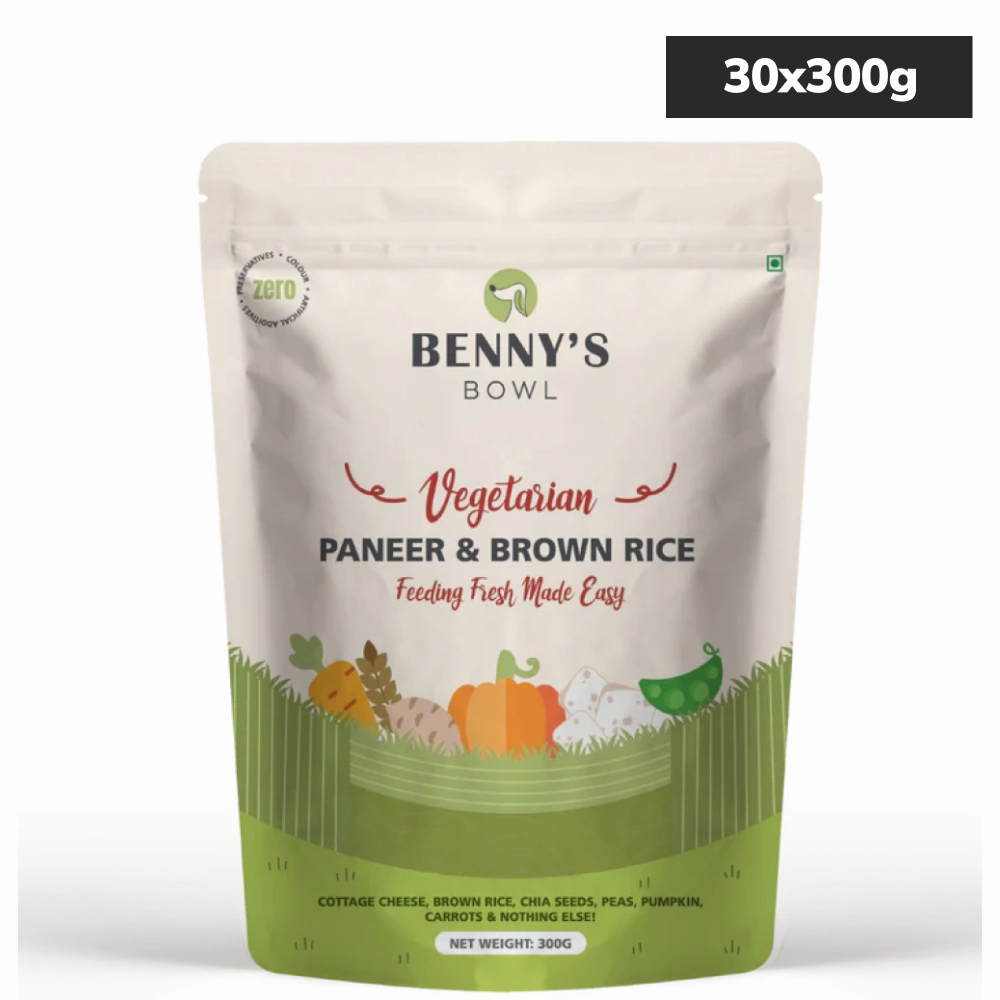 Bennys Bowl Paneer and Brown Rice Dog Fresh and Wet Food