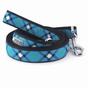 Bias Plaid Dog Leash Blue dog mixer,pet meal booster