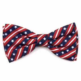 Bias Stars and Stripes Dog Bow Tie