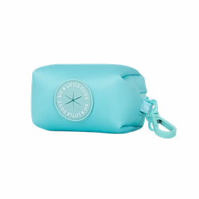 Big & Little Dogs Poop Bag Holder - Aqua dog travel gear,pet travel