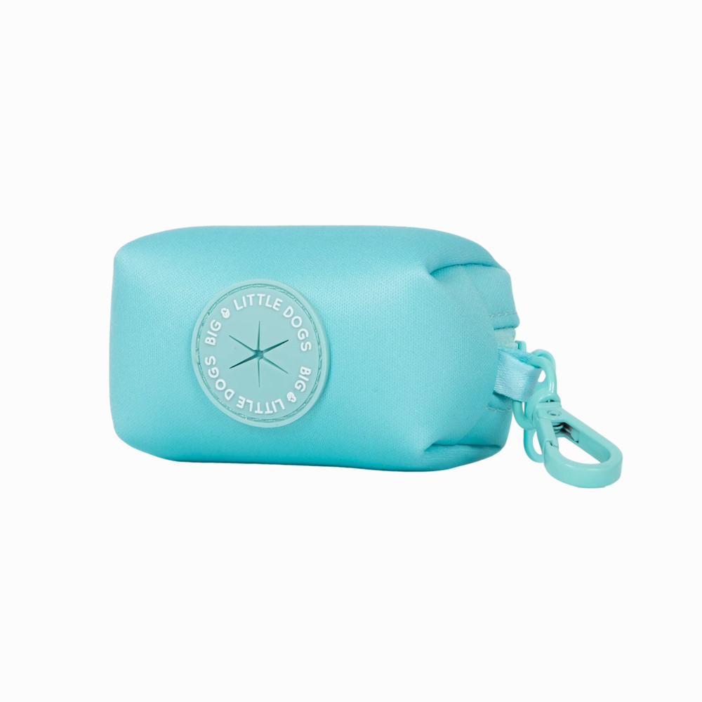 Big & Little Dogs Poop Bag Holder - Aqua dog travel gear,pet travel