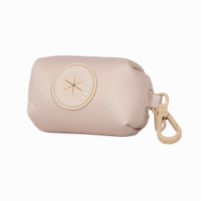 Big & Little Dogs Poop Bag Holder - Beige dog travel gear,pet travel