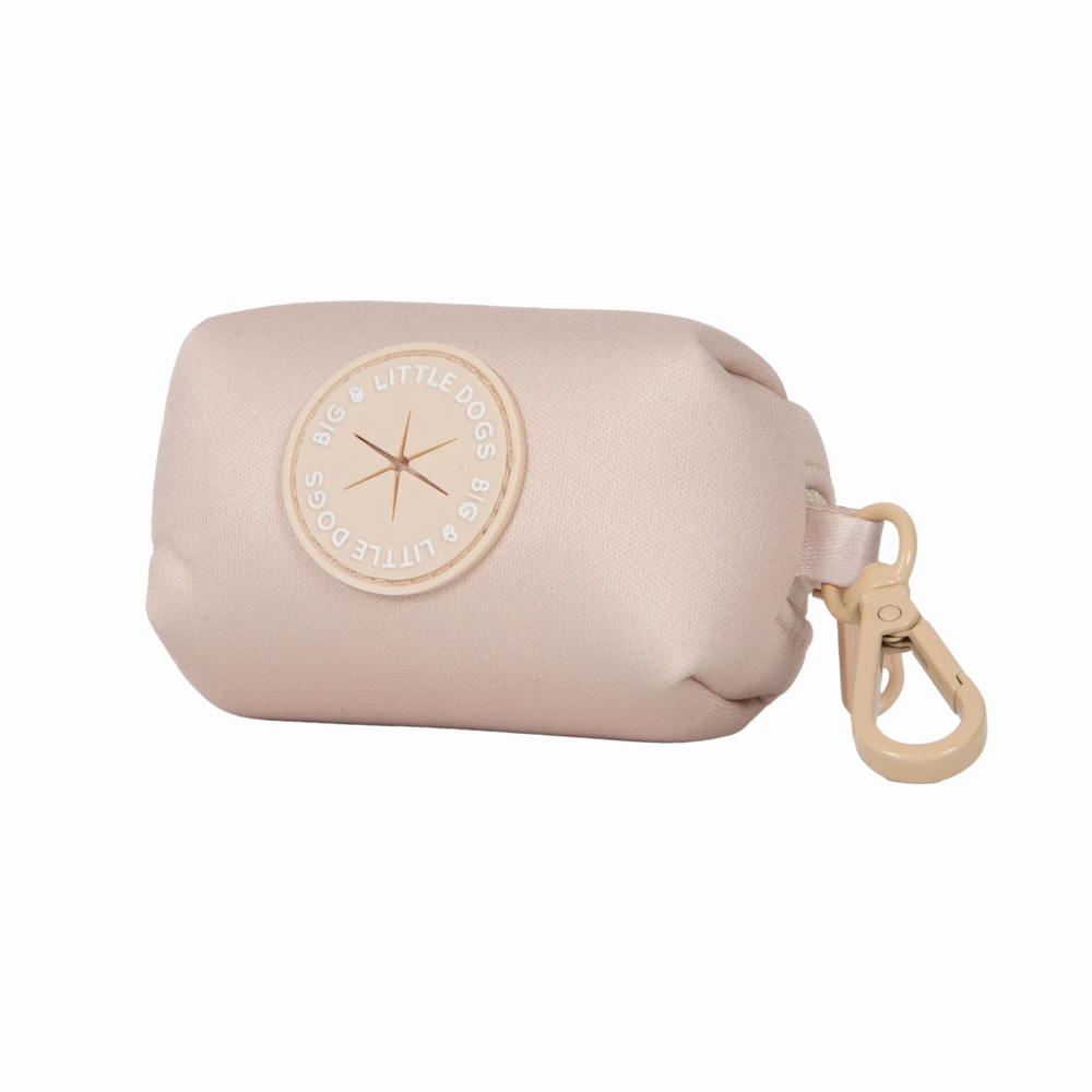 Big & Little Dogs Poop Bag Holder - Beige dog travel gear,pet travel