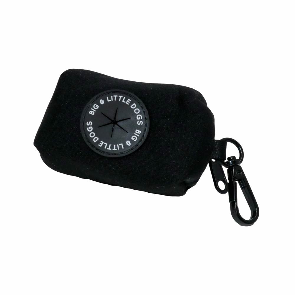 Big & Little Dogs Poop Bag Holder - Black dog travel gear,pet travel