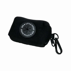 Big & Little Dogs Poop Bag Holder - Black dog travel gear,pet travel