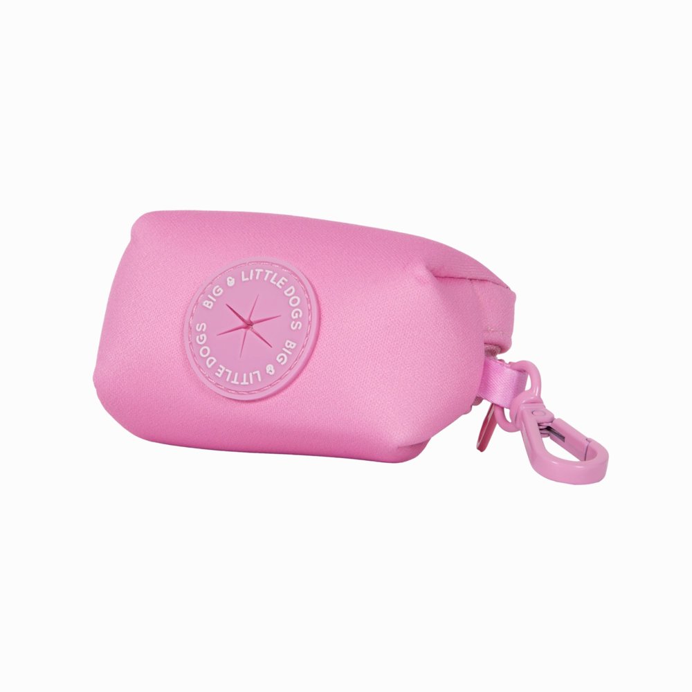 Big & Little Dogs Poop Bag Holder - Pink dog travel gear,pet travel