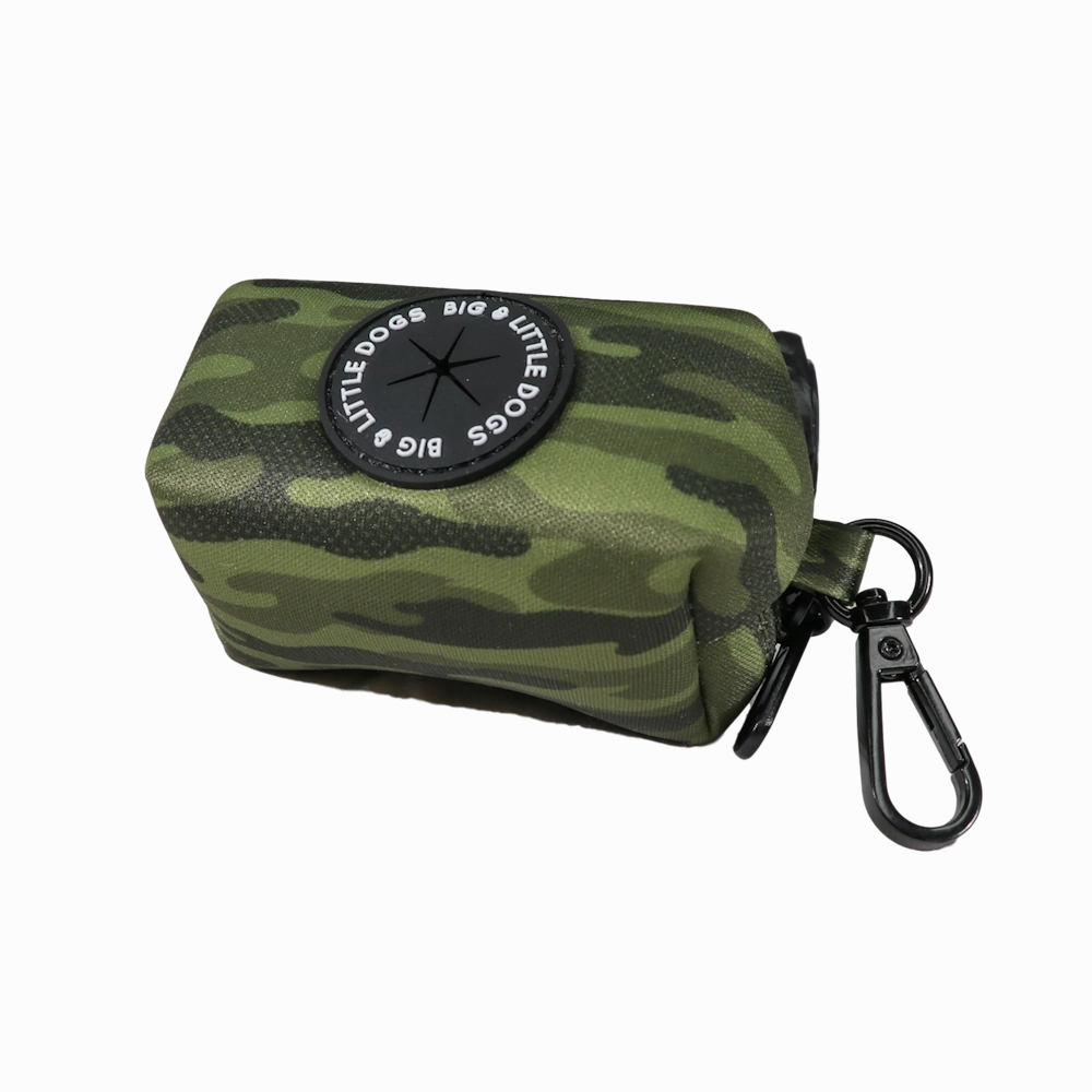 Big & Little Dogs Poop Bag Holder: Camouflaged dog travel gear,pet travel
