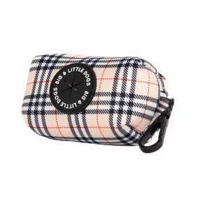 Big & Little Dogs Poop Bag Holder: Nova Plaid dog travel gear,pet travel