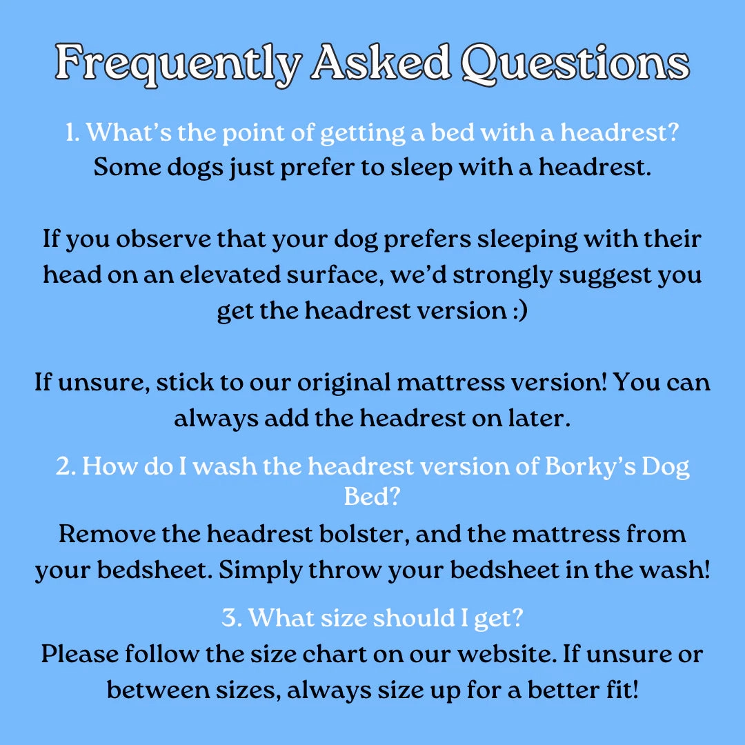 Big Borky Dog Bed Headrest Conversion Kit (Bed Not Included)
