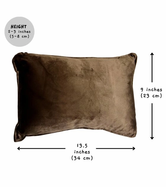 Big Borky Dog Head Pillow (Choco Brown)