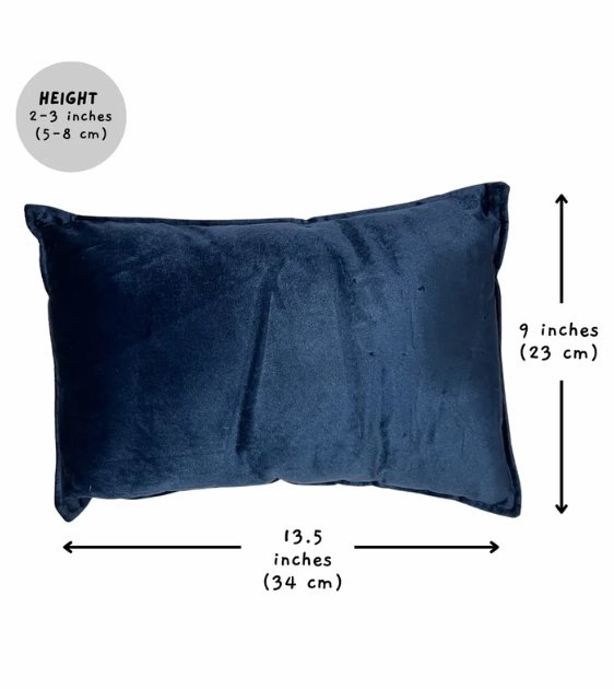 Big Borky Dog Head Pillow (Ocean Blue)