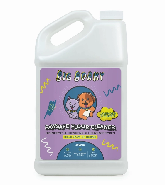 Big Borky Lavender Scented Pawsafe Floor Cleaner (Disinfects & Freshens All Surface Types) odor remover,dog cleaning