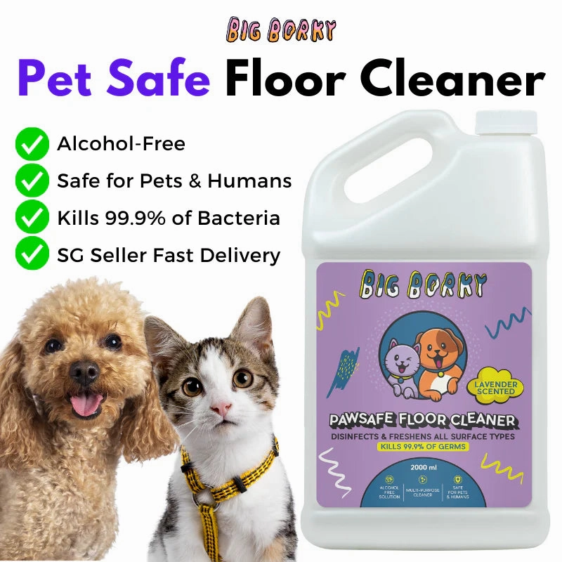 Big Borky Lavender Scented Pawsafe Floor Cleaner (Disinfects & Freshens All Surface Types)
