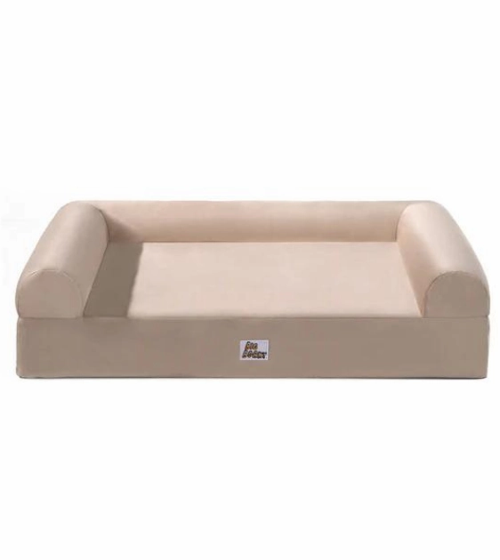 Big Borky Washable Dog Bedsheet - Headrest Version (Creamy Latte) dog bed,pet blanket