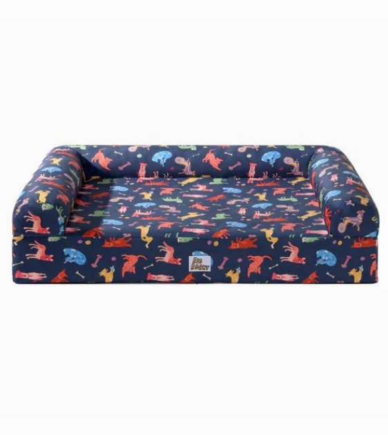 Big Borky Washable Dog Bedsheet - Headrest Version (Mongrel Madness) dog bed,pet blanket