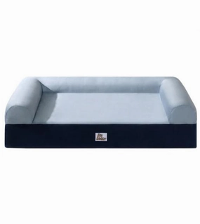 Big Borky Washable Dog Bedsheet - Headrest Version (Ocean Blue) dog bed,pet blanket