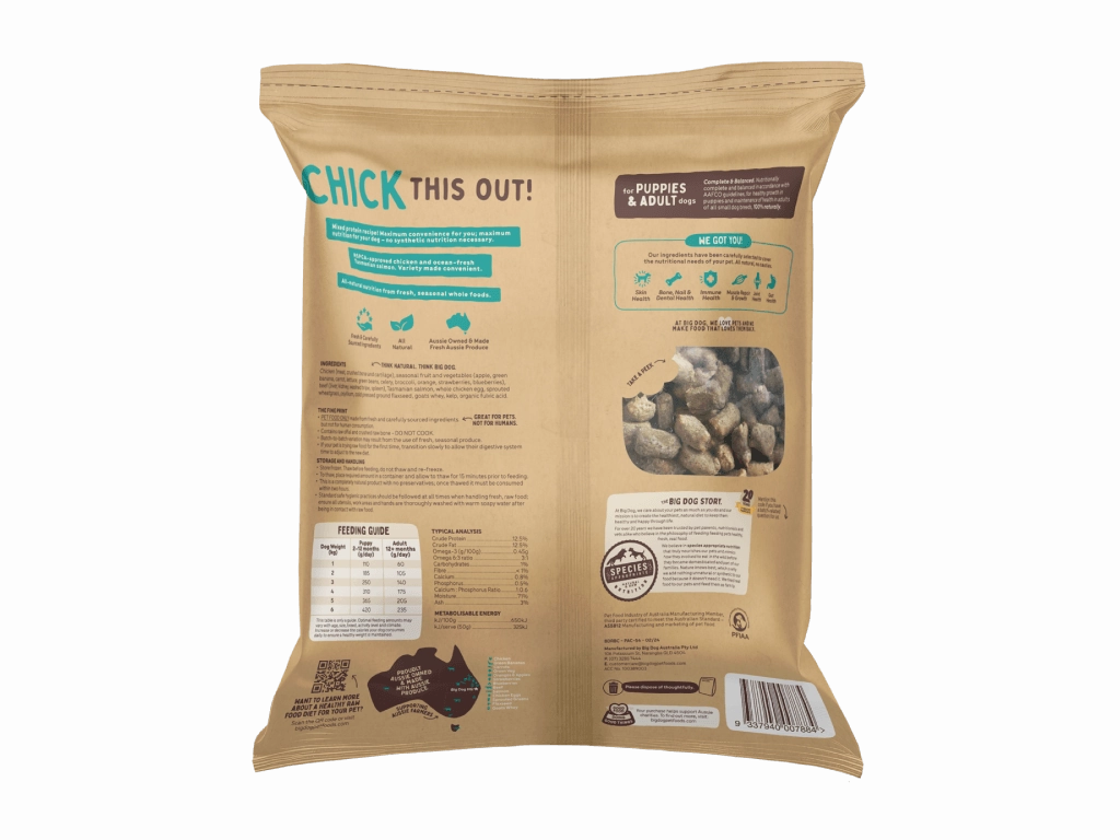 Big Dog Barf Raw Dog Food (Chicken Raw Bites)