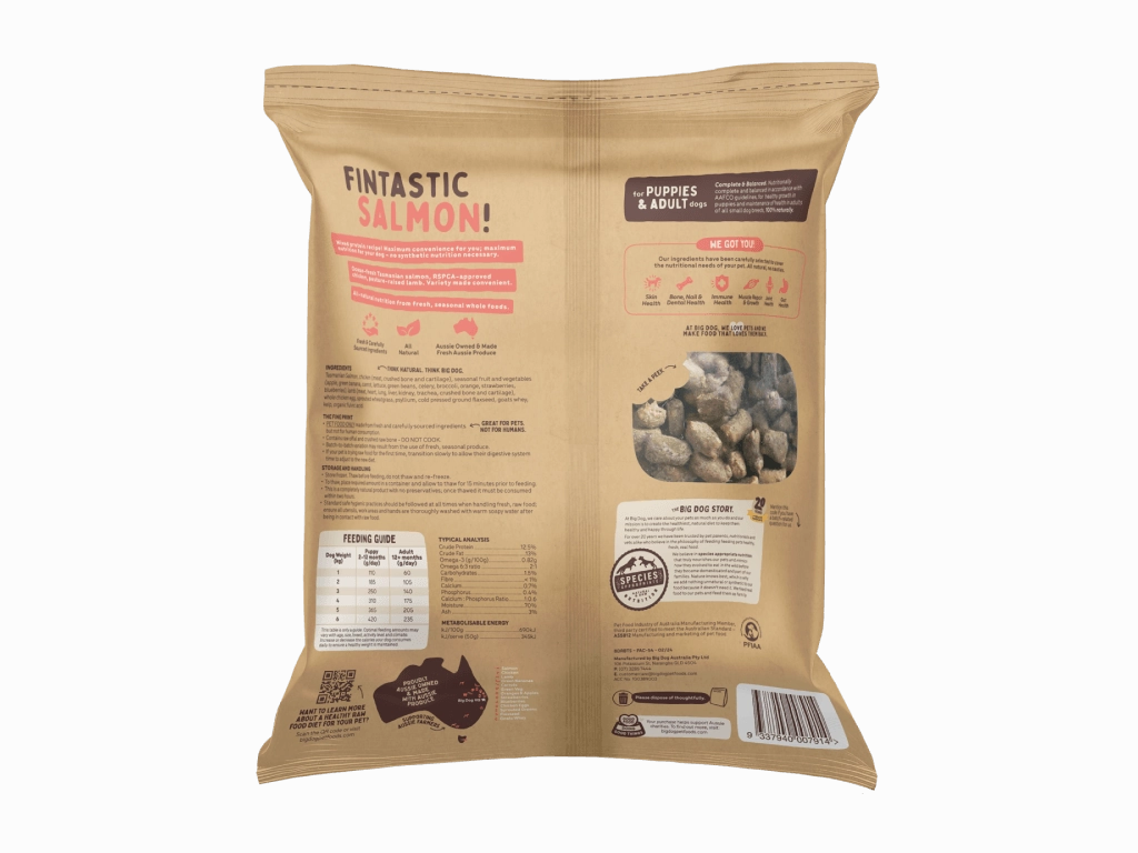 Big Dog Barf Raw Dog Food (Salmon Raw Bites)