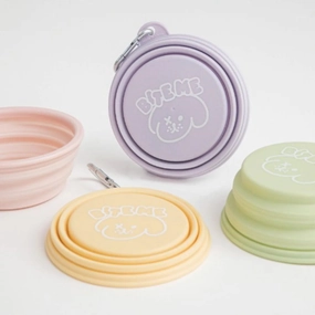 Bite Me - Pastel Foldable Travel Bowl dog supplements,home vitamins