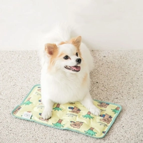 Bite Me X Scooty Studio - Cooling Mat (Yellow Charlie) dog supplements,home vitamins
