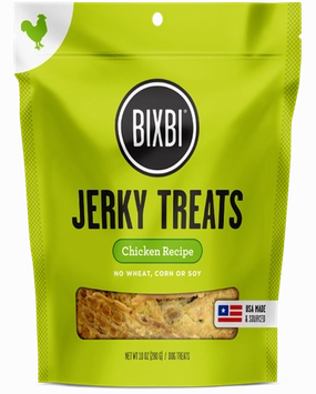Bixbi Jerky Dog Treats Original Chicken Jerky 10oz Bag