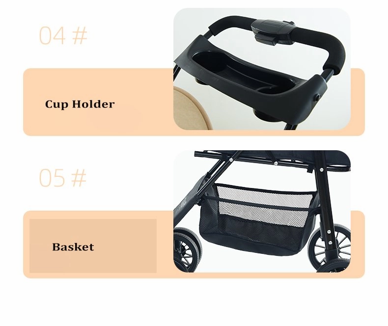 BNDC 102 Pram & Stroller For Dogs & Cats (Khaki)