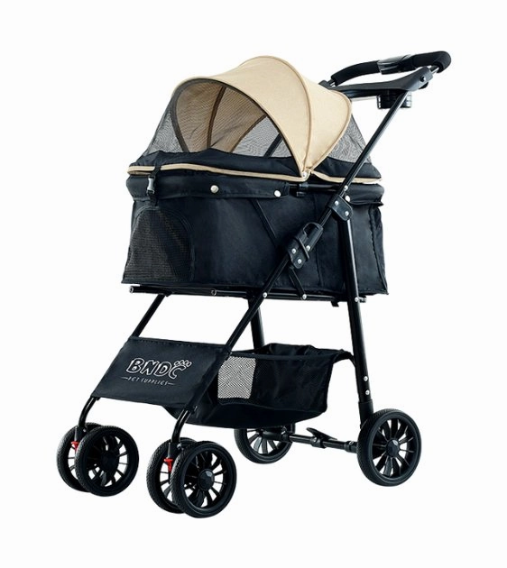 BNDC 102 Pram & Stroller For Dogs & Cats (Khaki)