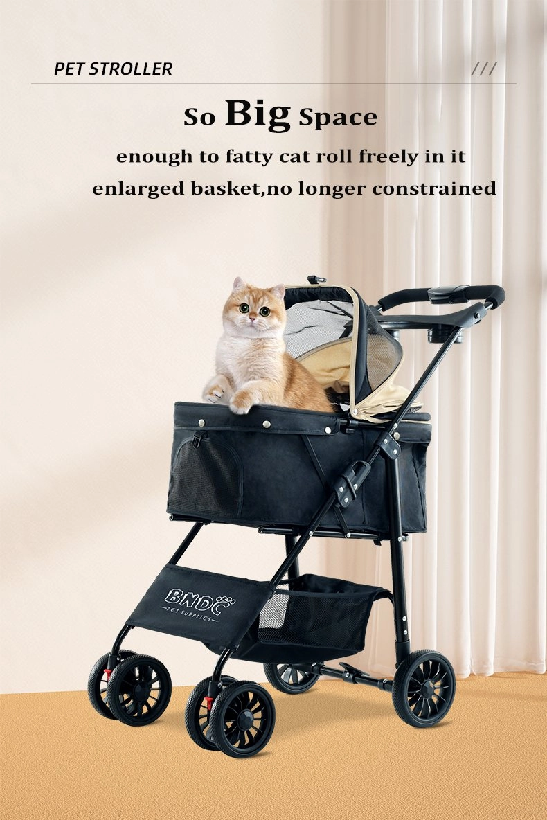 BNDC 102 Pram & Stroller For Dogs & Cats (Khaki)