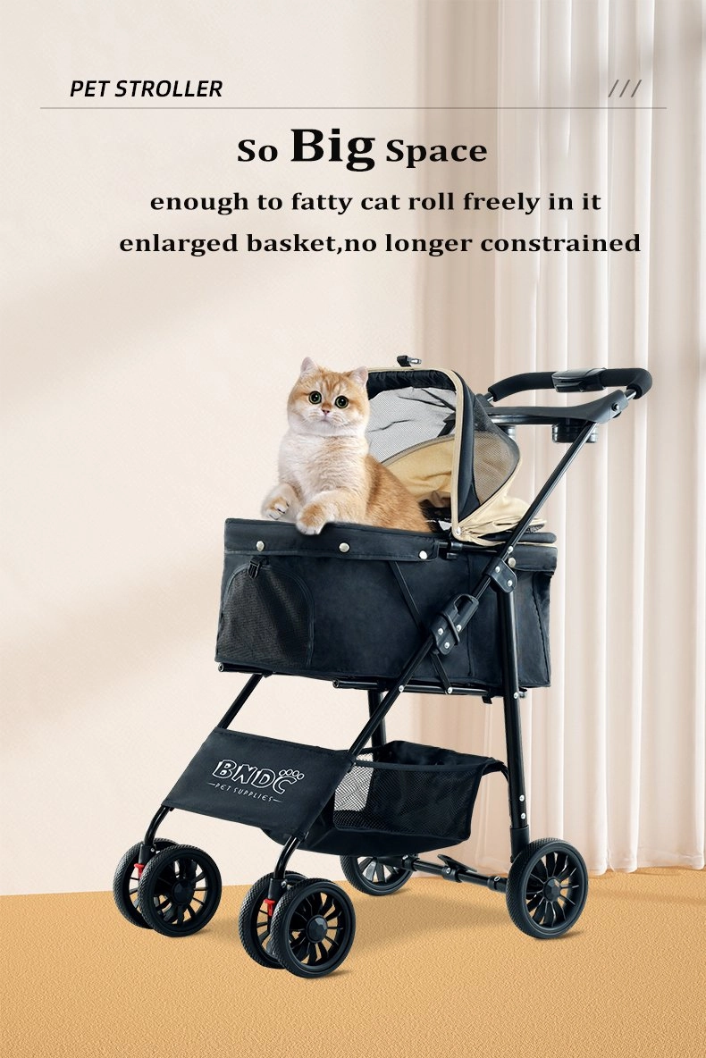 BNDC 102 Pram & Stroller For Dogs & Cats (Khaki)