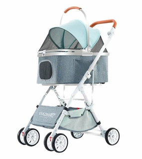 BNDC 103 Pram & Stroller For Dogs & Cats (Mint Green) dog nutrition,healthy dog food