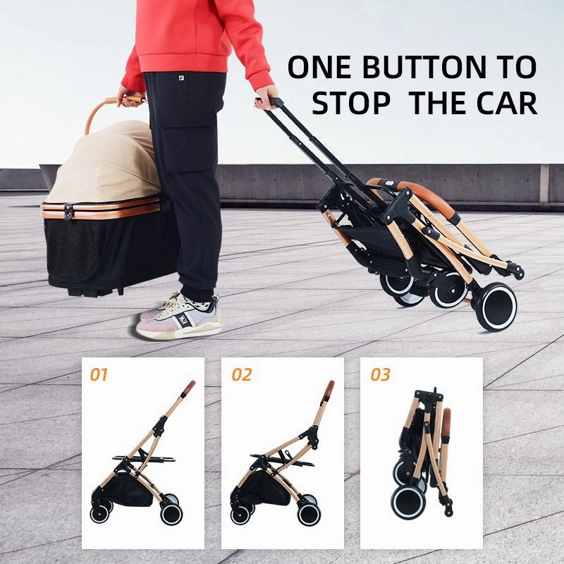 BNDC 106 Pram & Stroller For Dogs & Cats (Grey)