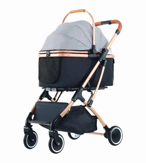BNDC 106 Pram & Stroller For Dogs & Cats (Grey)