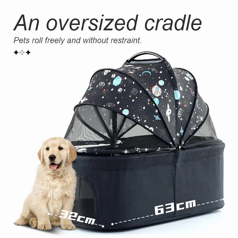 BNDC 107 Pram & Stroller For Dogs & Cats (Sky)