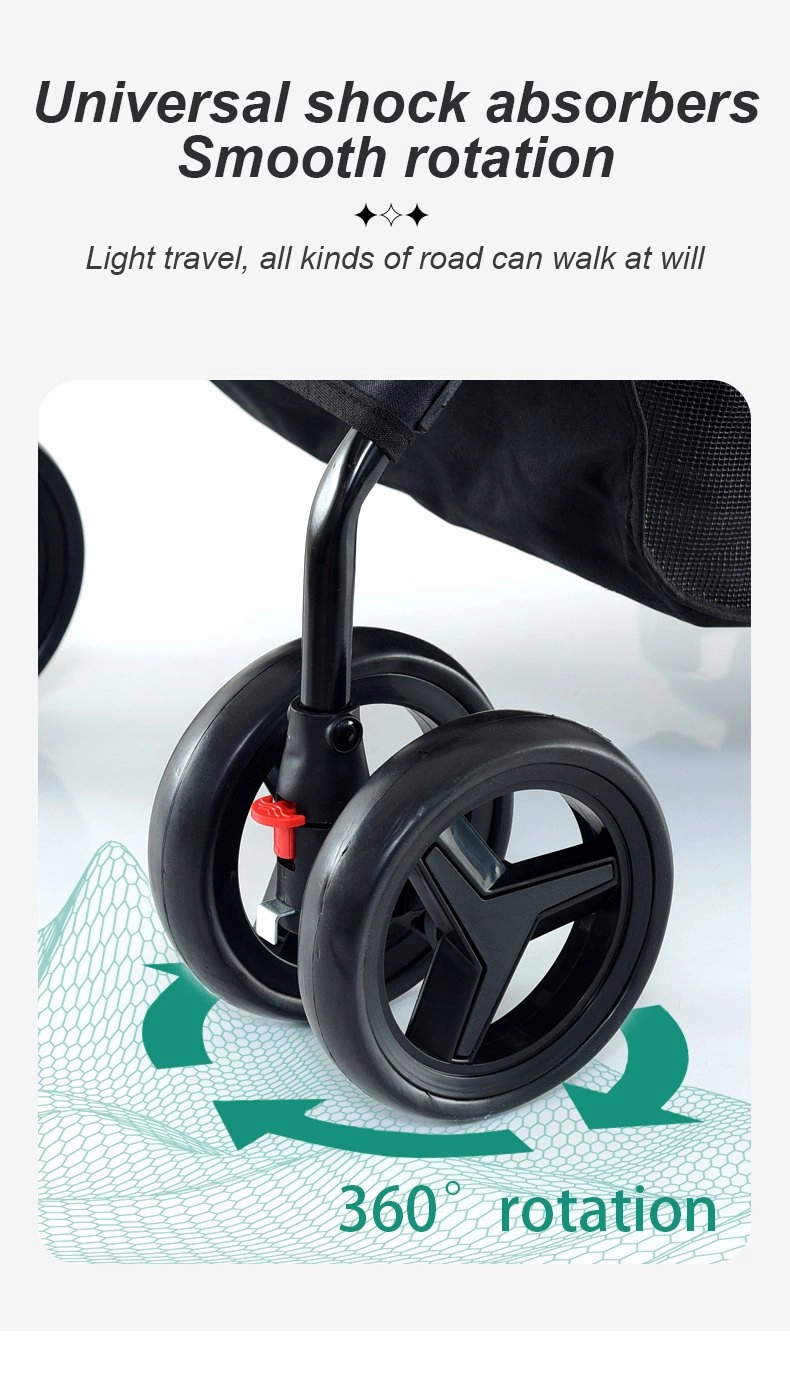 BNDC 107 Pram & Stroller For Dogs & Cats (Sky)