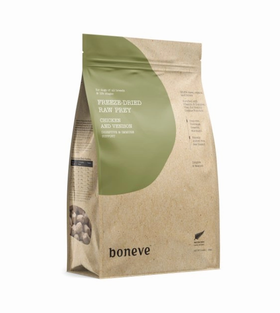 Boneve Earthmade Freeze-Dried Raw Prey Dry Dog Food (Chicken & Venison)