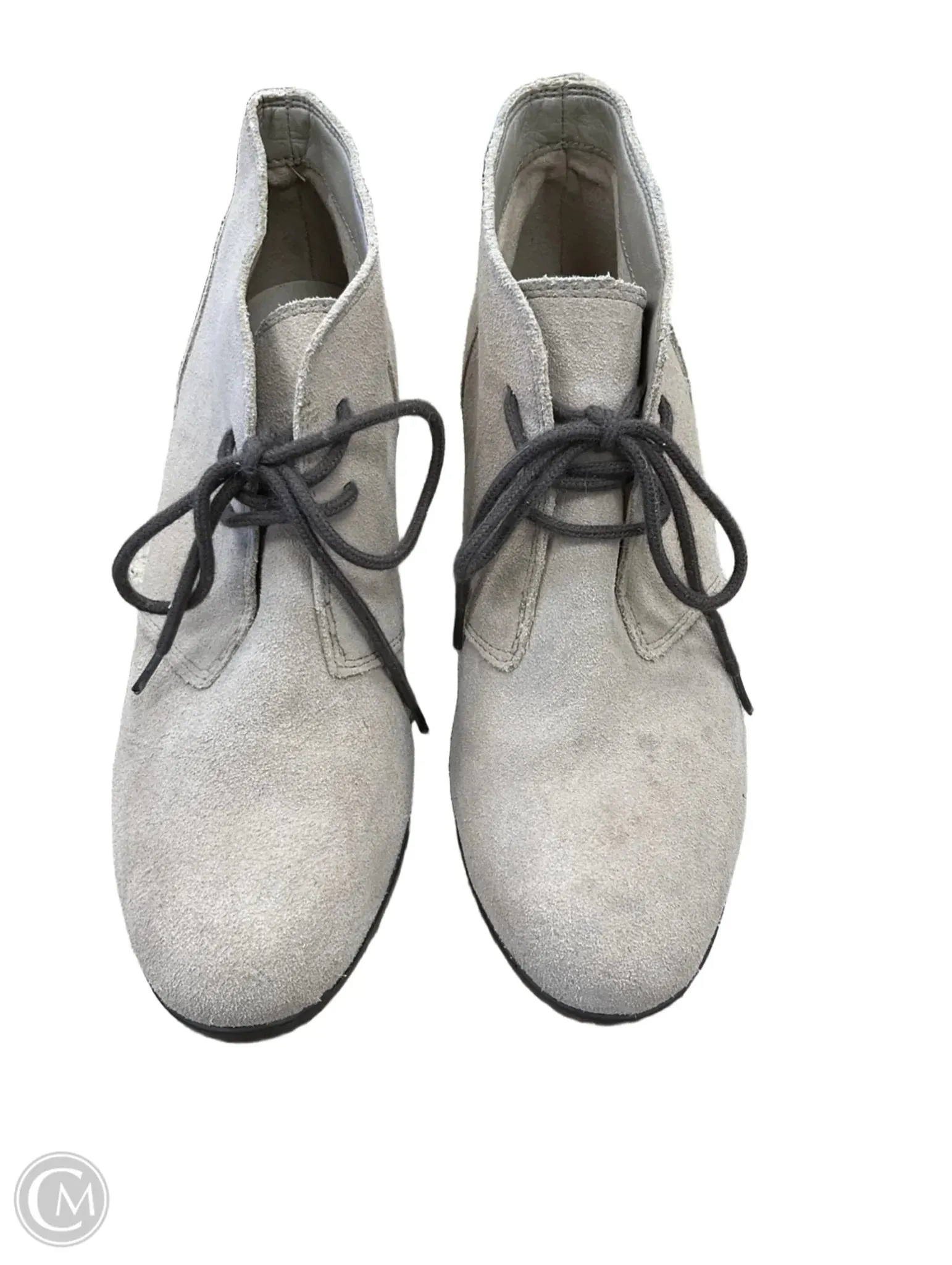 Boots Ankle Flats By Crocs In Beige, Size: 6.5 crocs