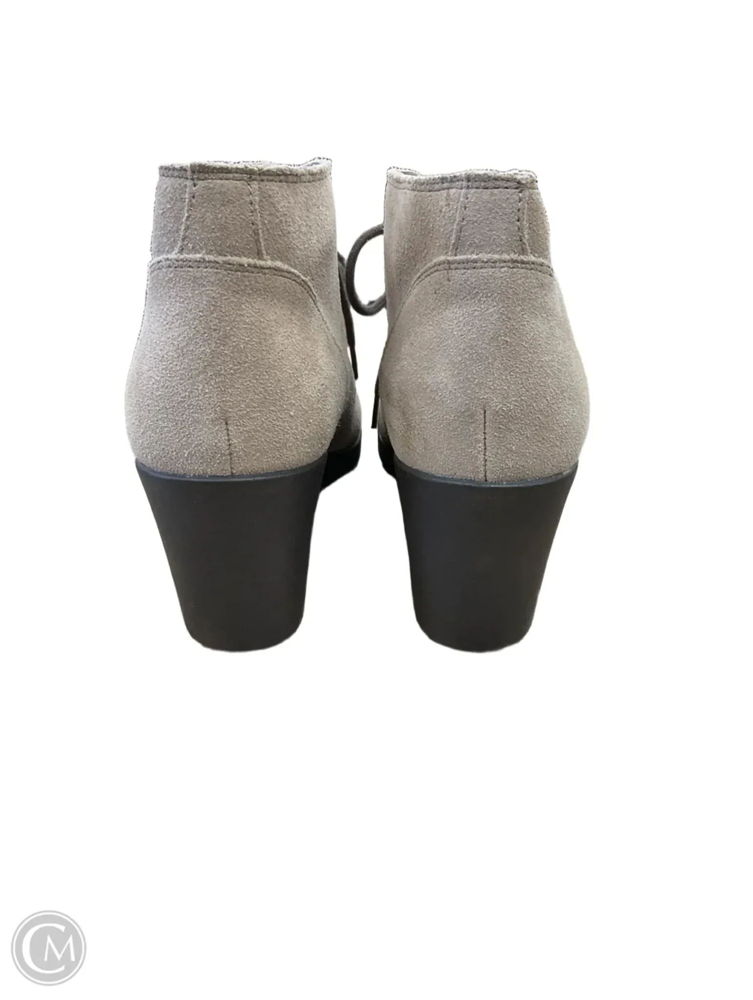 Boots Ankle Flats By Crocs In Beige, Size: 6.5 crocs