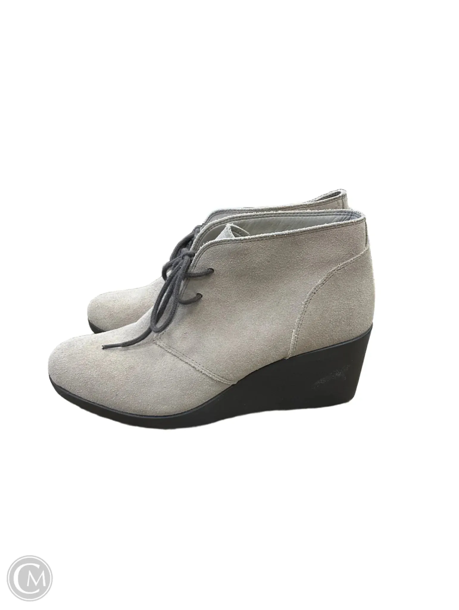 Boots Ankle Flats By Crocs In Beige, Size: 6.5 crocs