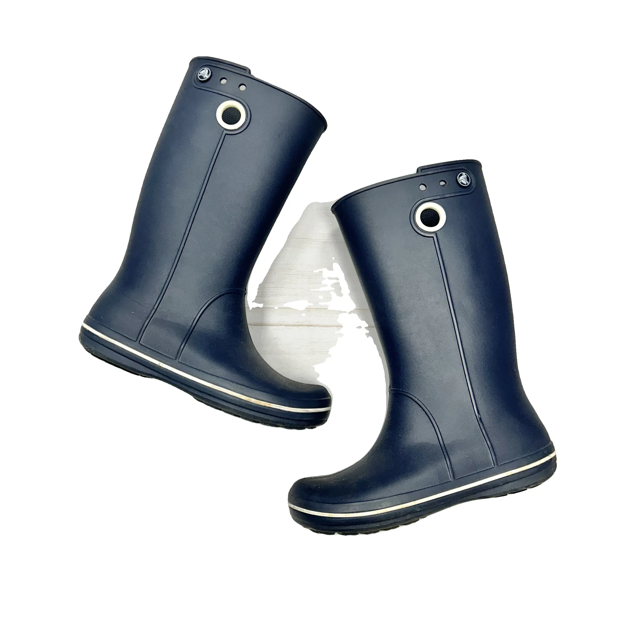 Boots Rain By Crocs In Navy, Size: 8 crocs