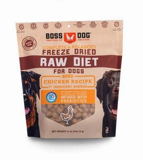 Boss Dog Complete & Balanced Freeze Dried Raw Diet (Chicken) freeze-dried dog food,lightweight pet food