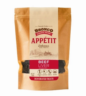 Bronco Apptit Dehydrated Dog Treats (Beef Liver) air-dried dog food,dehydrated dog food