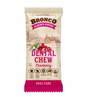 Bronco Dental Dog Chew (Cranberry)