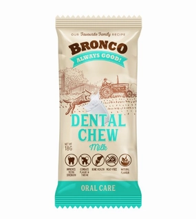 Bronco Dental Dog Chew (Milk) dog hygiene,clean pet