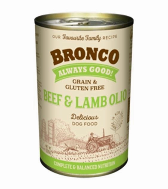 Bronco Grain & Gluten Free Canned Wet Dog Food (Beef & Lamb Olio) dog gifts,pet keepsakes