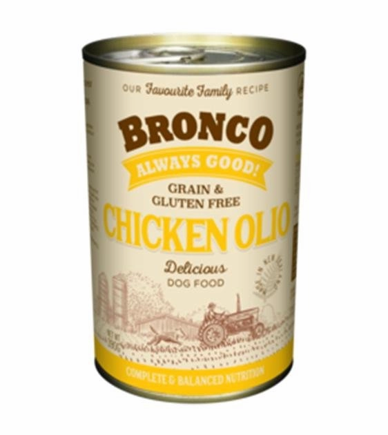 Bronco Grain & Gluten Free Canned Wet Dog Food (Chicken Olio) dog gifts,pet keepsakes